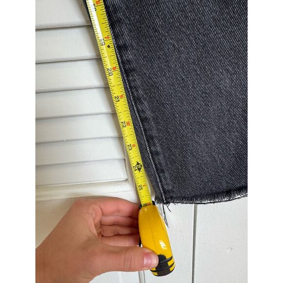 PacSun High Waisted Straight Black Eco Jeans, 25 - Picture 3 of 9